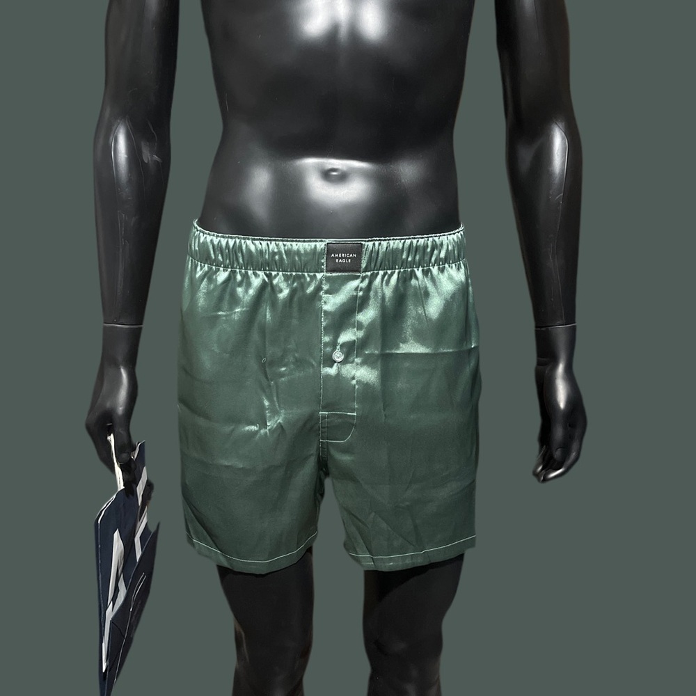 American Eagle Satin Pocket Boxer in Green